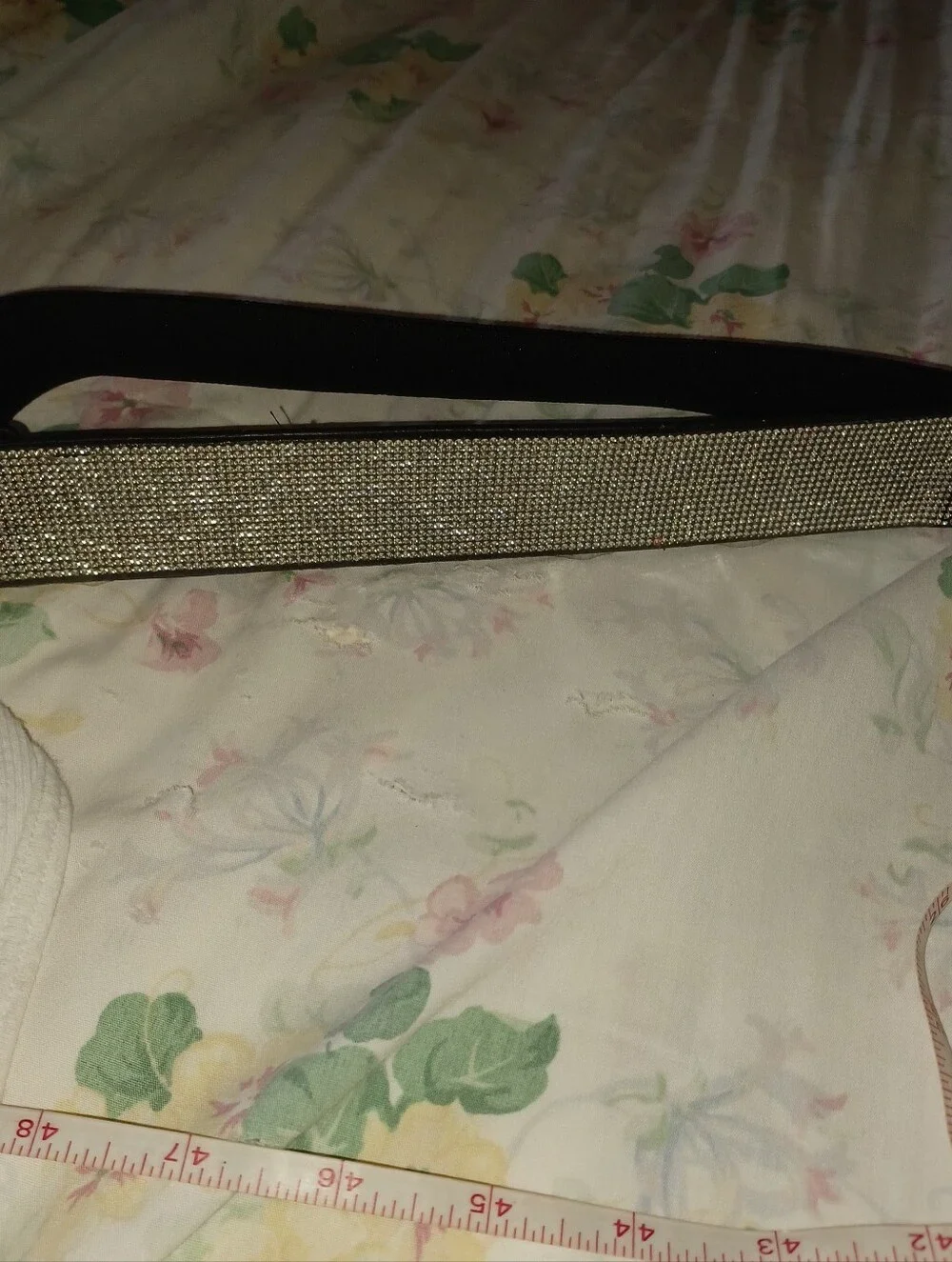 Elastic Rhinestone Belt New
